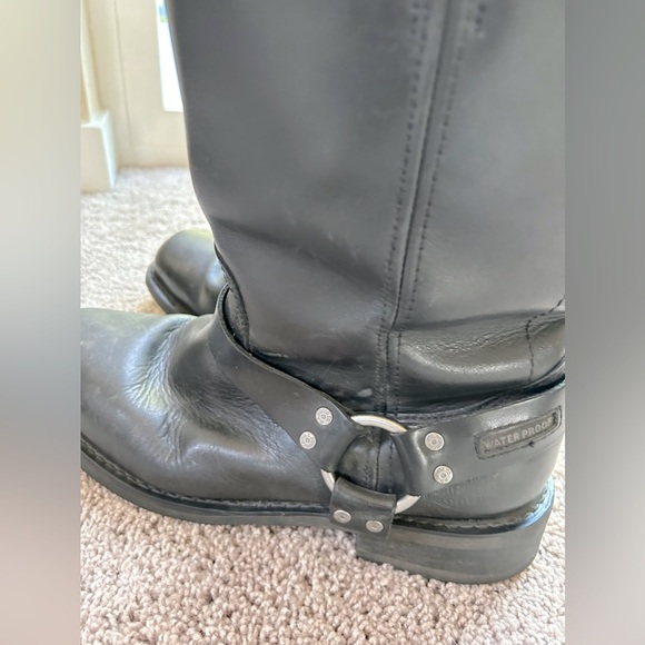 Men’s Hustings waterproof Harley Davidson riding leather boots size 11.5